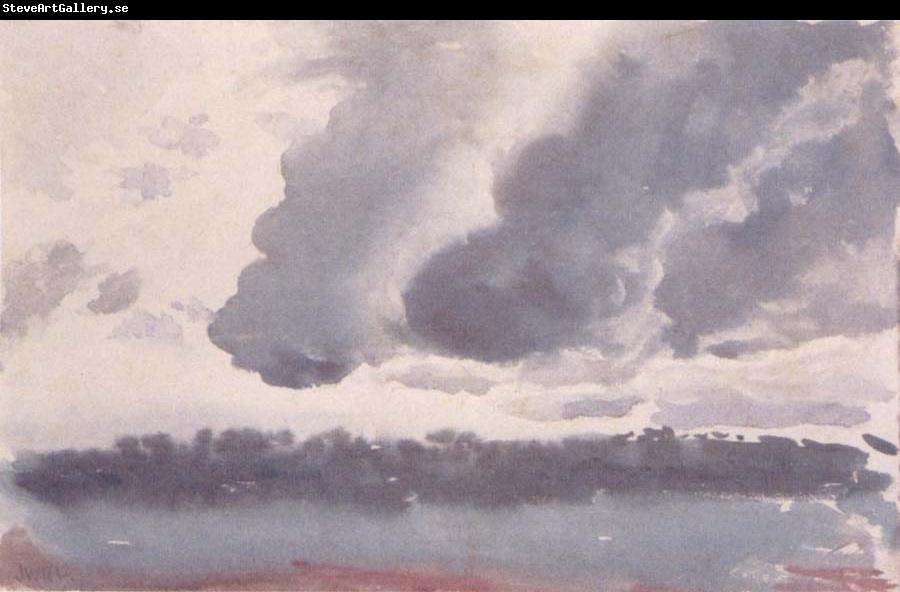 James Walter Robert Linton Untitled(Stormy clouds with earth and water)